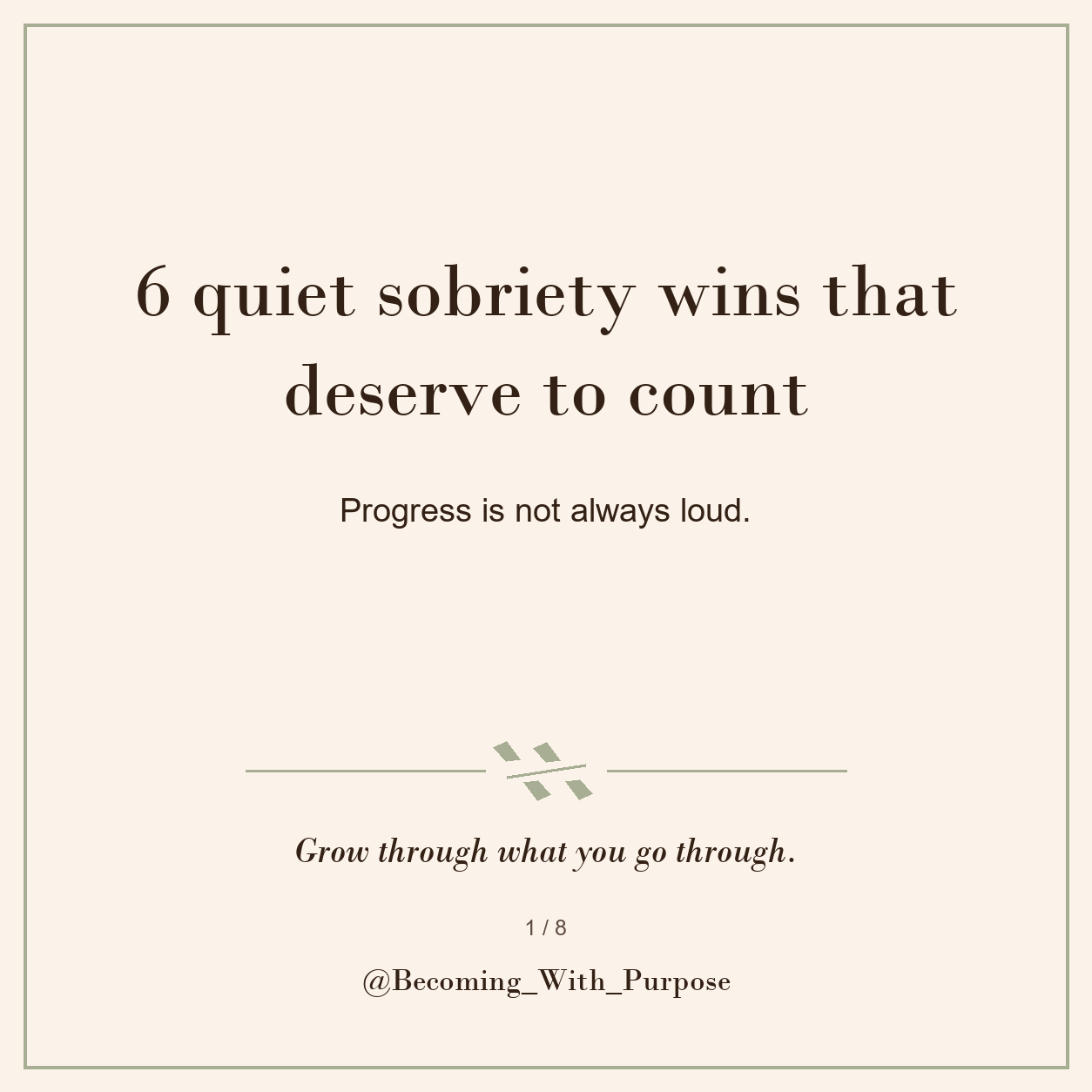 Six Quiet Sobriety Wins That Deserve to Count — Becoming With Purpose