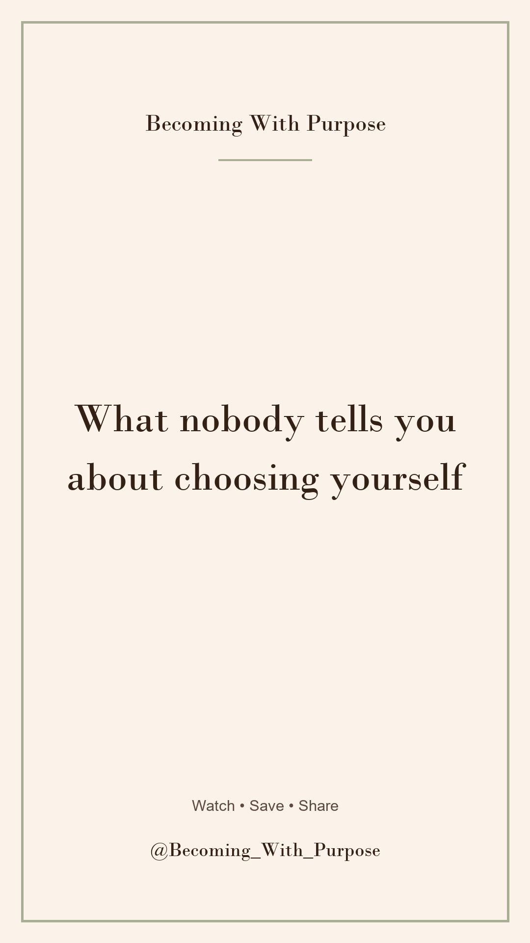 Choosing Yourself Can Feel Uncomfortable Before It Feels Free Choosing Yourself Can Feel Uncomfortable Before It Feels Free — Becoming With Purpose